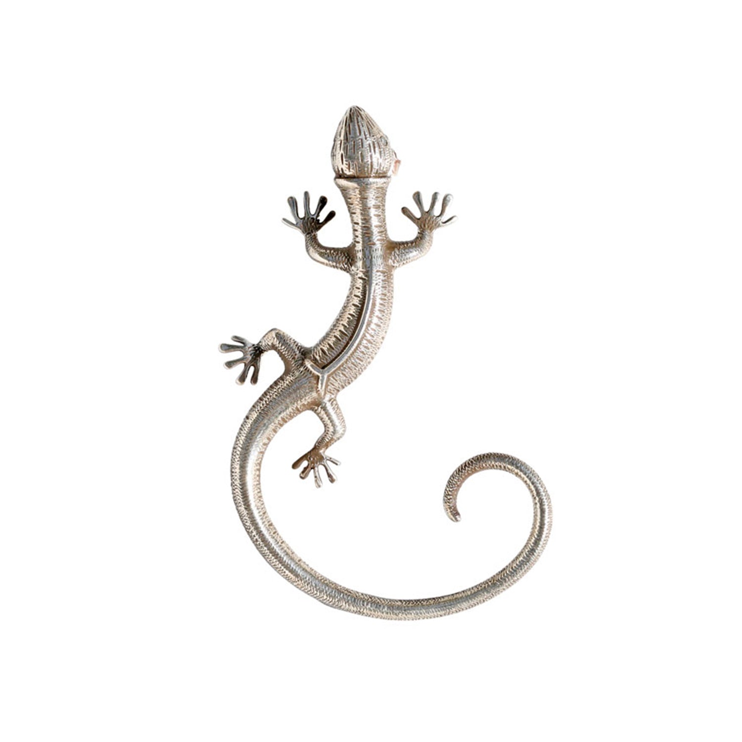 Oxidized silver lizard shaped Ear cuff